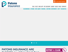 Tablet Screenshot of patonsinsurance.co.uk